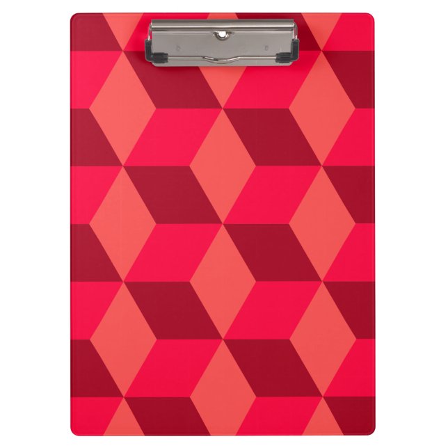 Red Cubes Klemmbrett (Vorderseite)