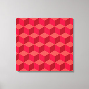 Red Cubes Leinwanddruck