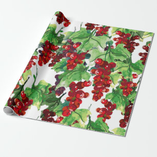 Red Currant Nahtloses Muster Geschenkpapier