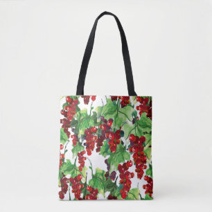 Red Currant Nahtloses Muster Tasche