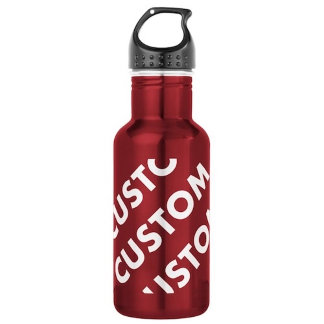RED Custom Stainless Steel Water Bottle 18oz. Edelstahlflasche