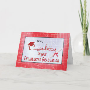 Red Customize Relationship Engineering Abschluss Karte