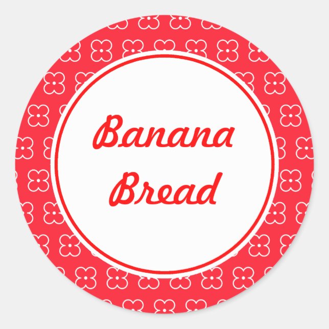 Red Customized Kitchen Stickers (Vorderseite)