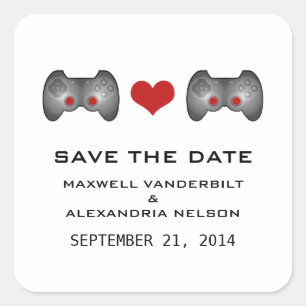Red Cute Gamer Enregistrer les stickers Date