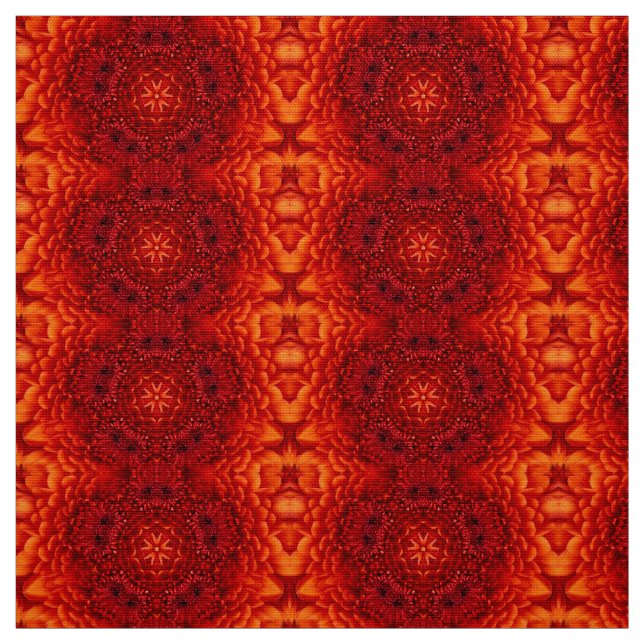 RED DAHLIA BLUME PETALS STOFF (Muster)