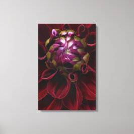 Red Dahlia Canvas Print Leinwanddruck
