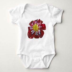 Red Dahlia Coordinated Items Baby Strampler