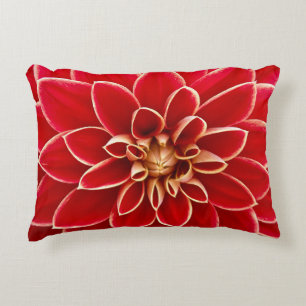 Red Dahlia mit gelben Tipps Dekokissen