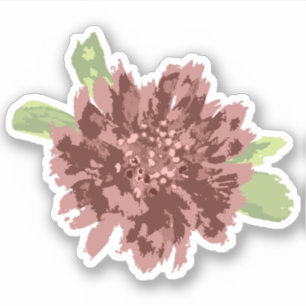 Red Daisies Frame. Aufkleber