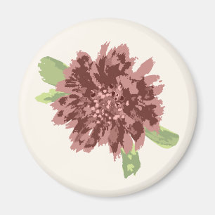 Red Daisies Frame. Magnet