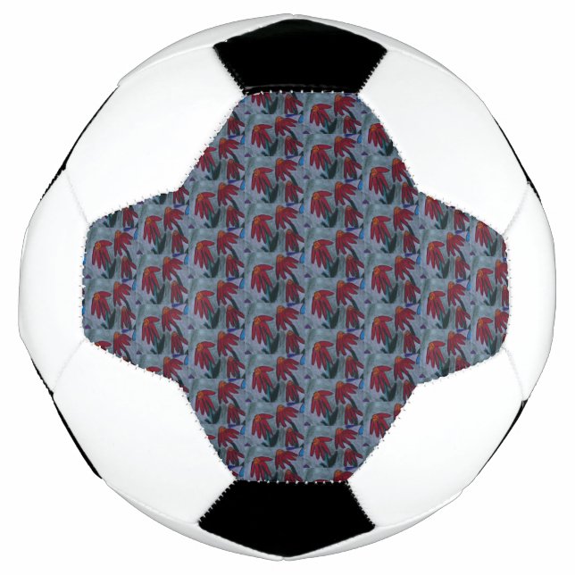 Red Daisies Fußball (Vorderseite)