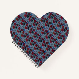 Red Daisies Heart Notebook Notizbuch