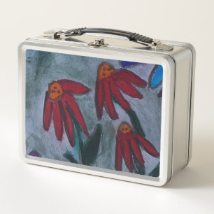 Red Daisies Metall Brotdose