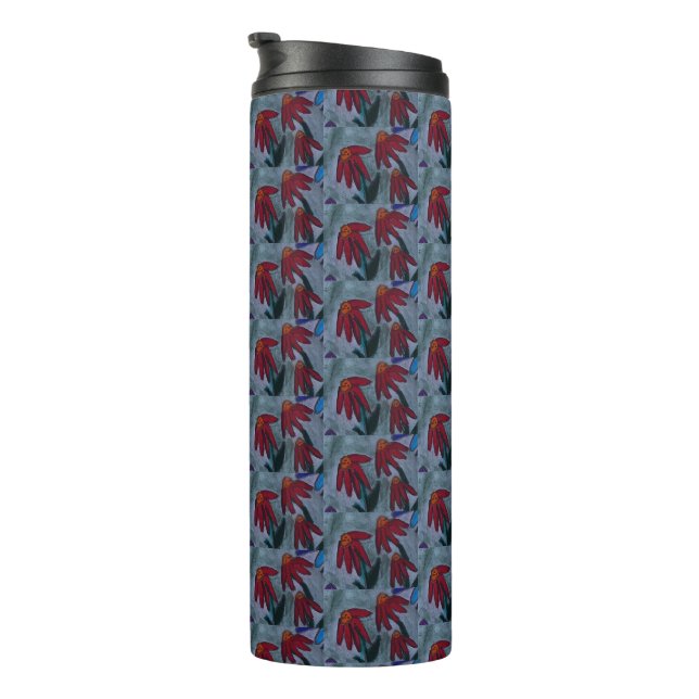 Red Daisies Thermosbecher (Nach rechts gedreht)
