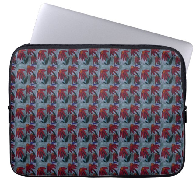 Red Daisy Laptop Sleeve (Vorderseite)