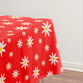 Red Daisy Tablecloth Tischdecke