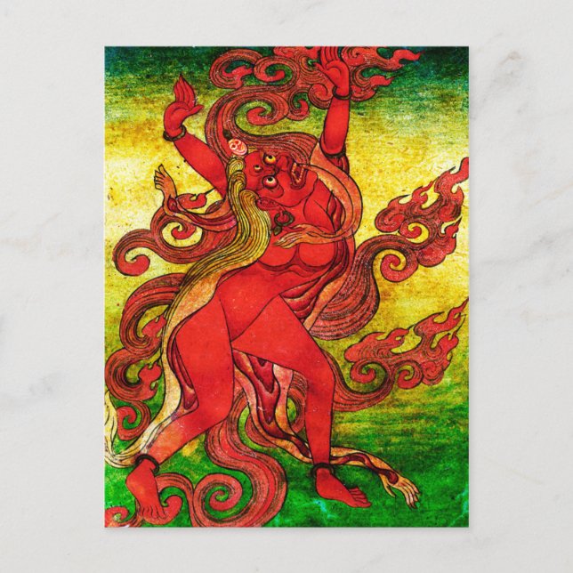 Red Dakini Postkarte (Vorderseite)