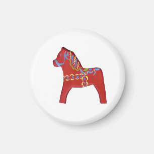 Red Dala # 1 Magnet