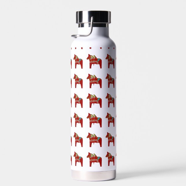 Red Dala Horse # 2 Insulinwasser Flasche (Rechts)