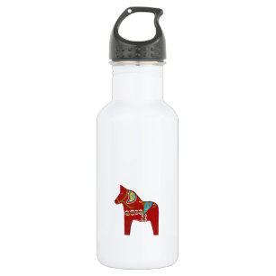 Red Dala Horse # 2 Trinkflasche
