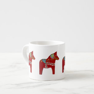 Red Dala Horse Espresso Cup Espressotasse