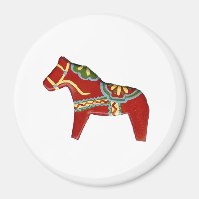 Red Dala Magnet (Vorne)
