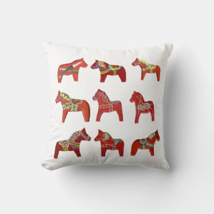 Red Dalas Horses Collection Pillow Kissen