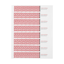 Red Damask Pattern Abschluss