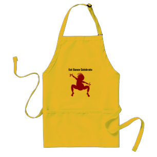 Red Dancing Kokopelli Schürze