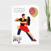 Red Dancing Shoes Tango Hund Bereit!