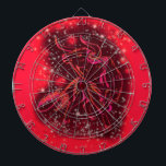 Red Dart Board Bull läuft in der Starry Night Dartscheibe<br><div class="desc">Magic Red Neon Bull Running - Phantastische Sternennacht Zodiac Animal Zeichn - Wählen / Fügen Sie Ihren einzigartigen Text / Farbe - Make Your Special Gift - Neu formatieren und verschieben oder entfernen und hinzufügen / Elemente / Bild mit Anpassungs-Tool ! - Zeichn und Design von MIGNED. Sie können meine...</div>