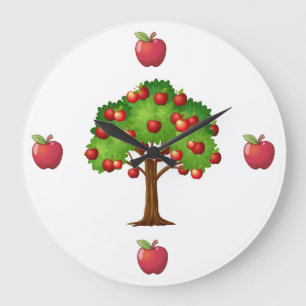 Red Delicious Äpfel Große Uhr