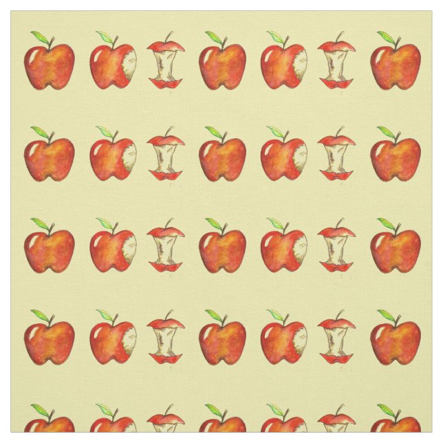 Red Delicious Apfeläpfel Fruchtstoffe Stoff (Muster)