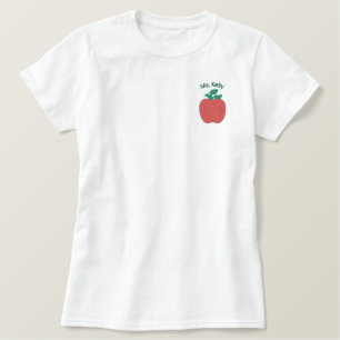 Red Delicious Apple D2 Custom Embroidery Besticktes T-Shirt