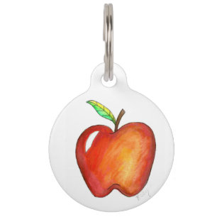 Red Delicious Apple Fruit Fruit Personalisiert Haustiermarke
