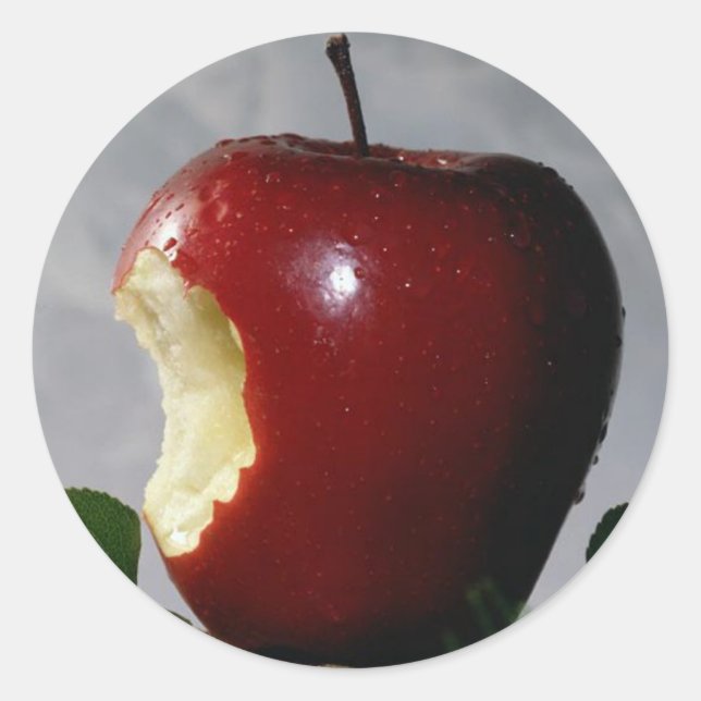 Red Delicious Runder Aufkleber (Vorderseite)