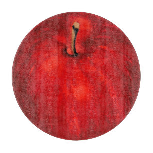 'Red Delicious' Watercolor Apple Schneidebrett