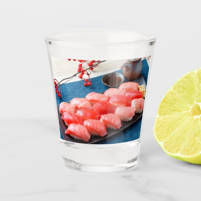 Red Delight – Tuna Sushi Glass by SUSHIMI Schnapsglas (Vorderseite)