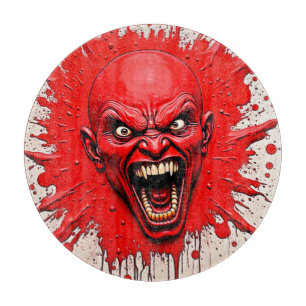Red Demon Fury Art Schneidebrett