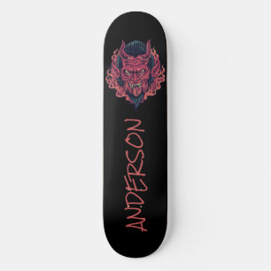 Red Demon Head Devil Skateboard personnalisé