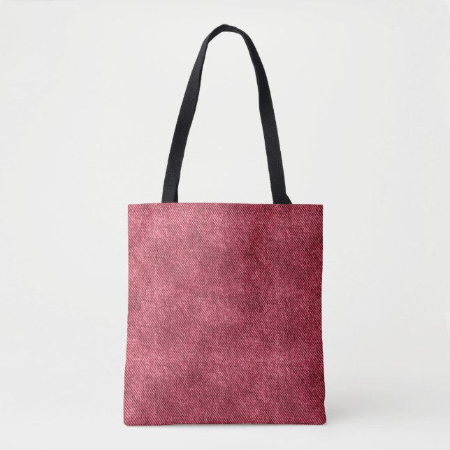 Red Denim Pattern Tasche (Vorderseite)