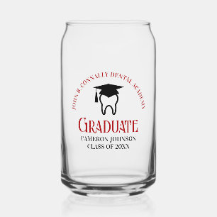 Red Dental School Custom Dentin Abschluss Dosenglas