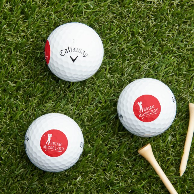 Red Design to Mark Golfers Golfball (Insitu Gras)