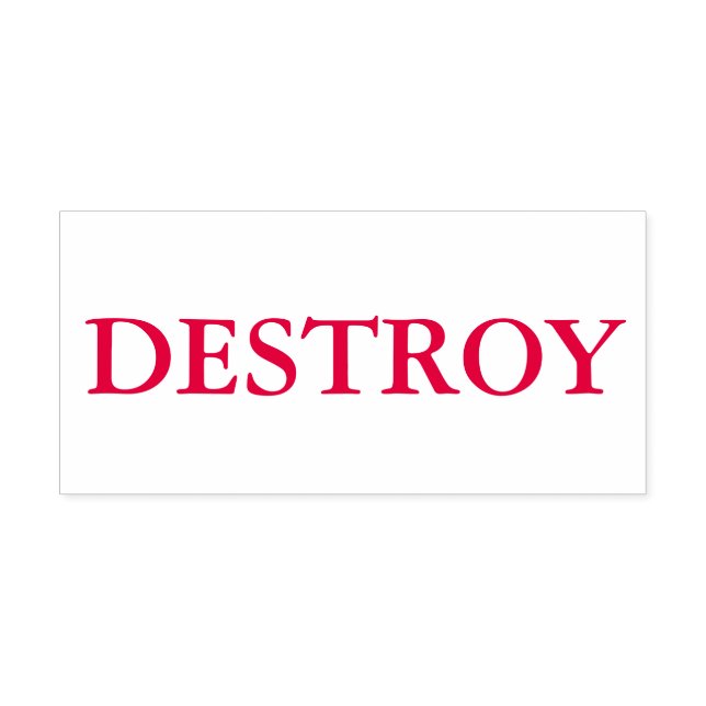 Red Destroy Permastempel (Design)