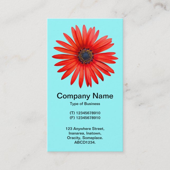 Red Devil - Ice Blue Visitenkarte (Vorderseite)