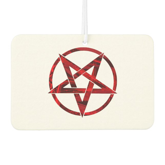 Red Devil Pentagram Autolufterfrischer (Vorderseite)