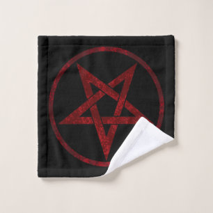 Red Devil Pentagram Badhandtuch Set