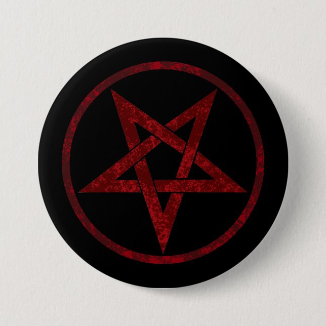 Red Devil Pentagram Button (Vorderseite)