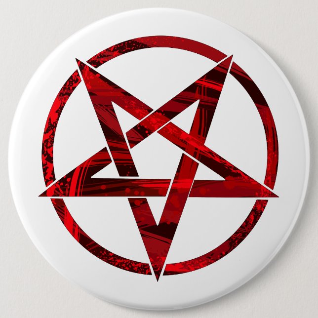 Red Devil Pentagram Button (Vorderseite)