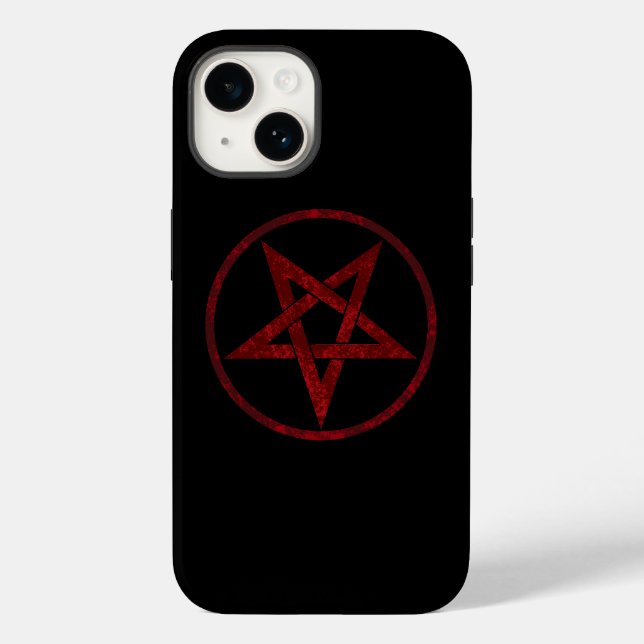Red Devil Pentagram Case-Mate iPhone 14 Hülle (Rückseite)
